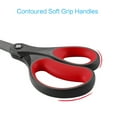 thumbnail image 4 of LIVINGO 8" Titanium Non-Stick Scissors, All Purpose for Office, 2 Pack Red Black, 4 of 6