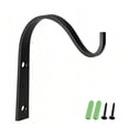 thumbnail image 2 of Beautynvta S Shaped Plant Hanging Bracket Hooks, Heavy Duty Metal Wall Mount Flower Pot Hanger, Rustproof Decorative Garden Hook for Outdoor Indoor Planters, 2 of 7