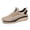 khaki, variant on YUDAI Men's Slip-On Walking Shoes – Non-Slip, Breathable Mesh Sneakers for Gym, Workout & Everyday Wear