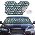 thumbnail image 2 of Fotbe Popcorn With Glasses Car Windshield Sunshade | Sun Visor Protector Front Window Shade, Keeps Out UV Rays, Keeps Your Vehicle Cool-, 2 of 7