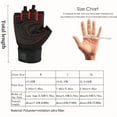 thumbnail image 3 of NOBRAND Shockproof Wristband Unisex Black Weight Lifting Gloves, M, 2-Pack, 3 of 6