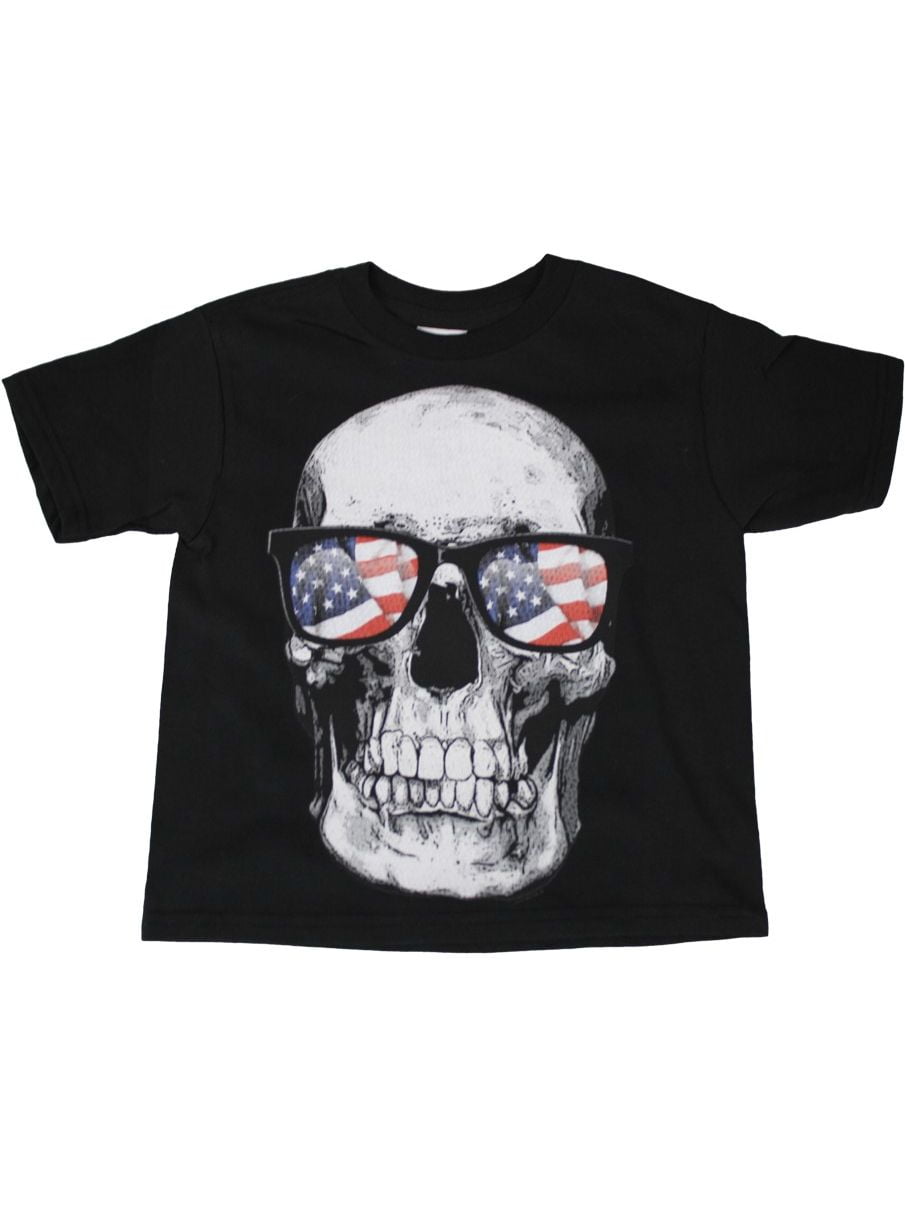 Custom Kids American Flag Tuxedo Toddler T-Shirt U.S 3T T-Shirt Gray