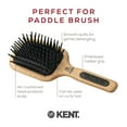 thumbnail image 4 of Kent PF19 Beechwood Cushion Paddle Brush - Scalp Massager and Detangler Brush - The Hair Brush for Thick Hair - Scalp Massager Hair Growth Stimulator - Hair Detangler Brush and Curly Hair Brush, 4 of 6