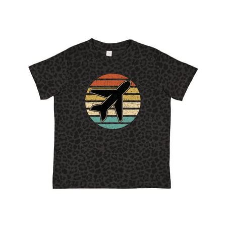 

Inktastic Airplane Pilot Vintage Sunset Gift Toddler Boy or Toddler Girl T-Shirt