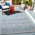 thumbnail image 2 of SAFAVIEH Courtyard Altan Geometric Indoor/Outdoor Area Rug, Grey/Navy, 6'7" x 9'6", 2 of 6