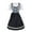 ZA10 Dark Blue, variant on TAIAOJING Womens Dress Plus Size German Square Neck Apron Oktoberfest Girl Dresses Vestido De Mujer