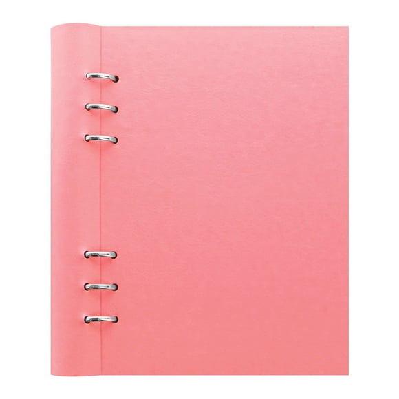 Cuaderno Filofax Clipbook con Cubierta Rosa Imitación Cuero A5