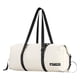 thumbnail image 1 of Bolsa de viaje de lona, ​​bolso de hombro de gran capacidad, resistente al agua, plegable y enrollable. Blanco L, 1 of 9