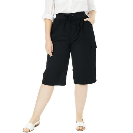 Woman Within Plus Size Convertible Length Cargo