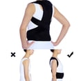thumbnail image 3 of Posture Corrector for Women & Men  Adjustable Shoulder Back Brace for Slouching & Hunching  Black Invisible Back Support for Back Pain Relief, 3 of 8