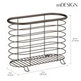 thumbnail image 4 of Periódico y revistero mDesign para baño, oficina, color bronce, 4 of 8