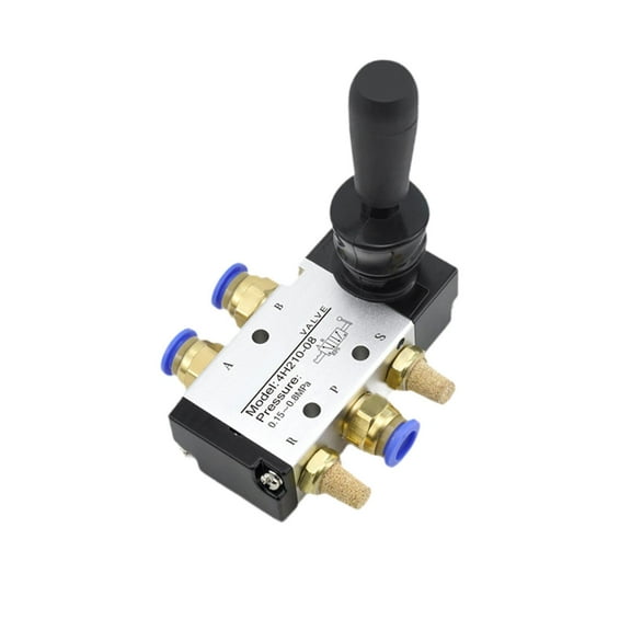 Pneumatic Manual Valve Hand Lever Valve Air Flow Control Lightweight Aluminum Alloy for Industrial Pneumatic Systems