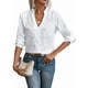 thumbnail image 2 of Blusa de Larga con Botones y Bordado de Crochet para Mujer. M, 2 of 9