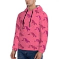 thumbnail image 3 of Uemuo Leopard Print Pattern Men's Hoodie - Casual Pullover Hoodie with Kangaroo Pocket, Stylish Hooded Sweatshirt for Everyday Wear-X-Large, 3 of 7