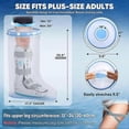 thumbnail image 5 of Waterproof Extra Wide Leg Cast Cover for Shower with Non-Slip Bottom for Leg Cast Protector for Leg Surgery Wounds, 5 of 5
