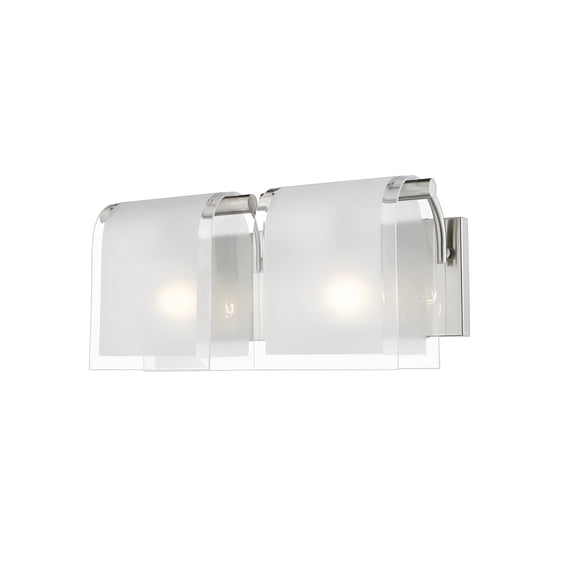 Z-Lite Zephyr 2 Light Vanity Light in Brushed Nickel