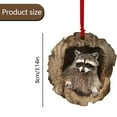 thumbnail image 3 of GQDIN Christmas Forest Animal Decorations - 2D Acrylic Ornament,Hanging Owl Ornament for Animal Lovers Gift,Festive Christmas Tree Decor for Home,Office,Holiday Gift Basket Stuffer,3.14 inch, 3 of 9