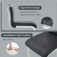 thumbnail image 2 of Lecut Bar Stools Set of 2,Counter Height Bar Stools with Back and Footrest,Modern Leather Counter Stools,Armless Dining Chairs for kitchen island,Pub,Bar,Black, 2 of 8