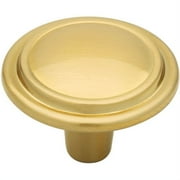 Liberty P40052C-SBS 1 1/4" Round Ring Round Cabinet Knob Soft Brass Finish