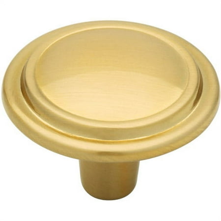 Liberty P40052C-SBS 1 1/4" Round Ring Round Cabinet Knob Soft Brass Finish