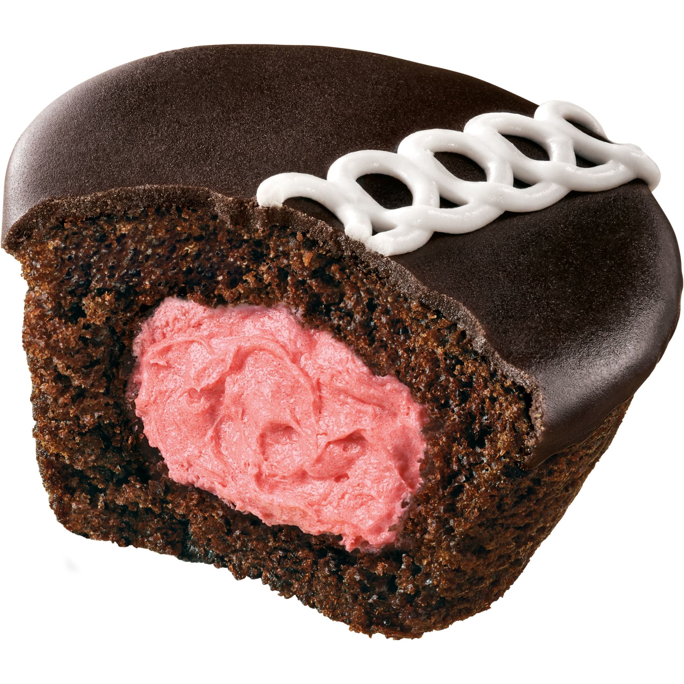 (3 pack) Hostess Cupcakes, Dark Chocolate Snack Cakes with Raspberry Artificially Flavored Filling, 12.7 oz Box (8 Pouches)