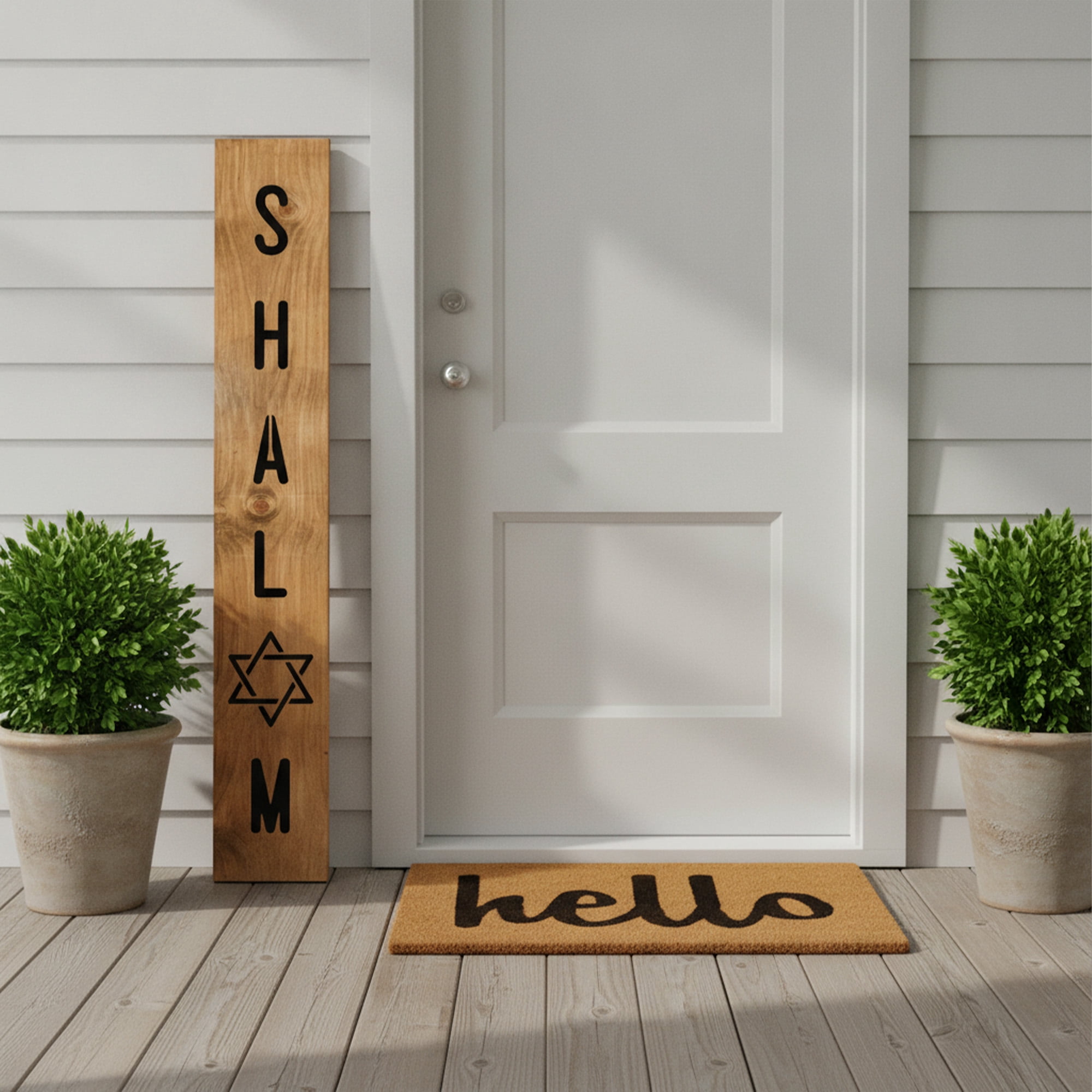 Calloway Mills 119465907 Shalom Blessings Porch Leaner, 59" x 07"