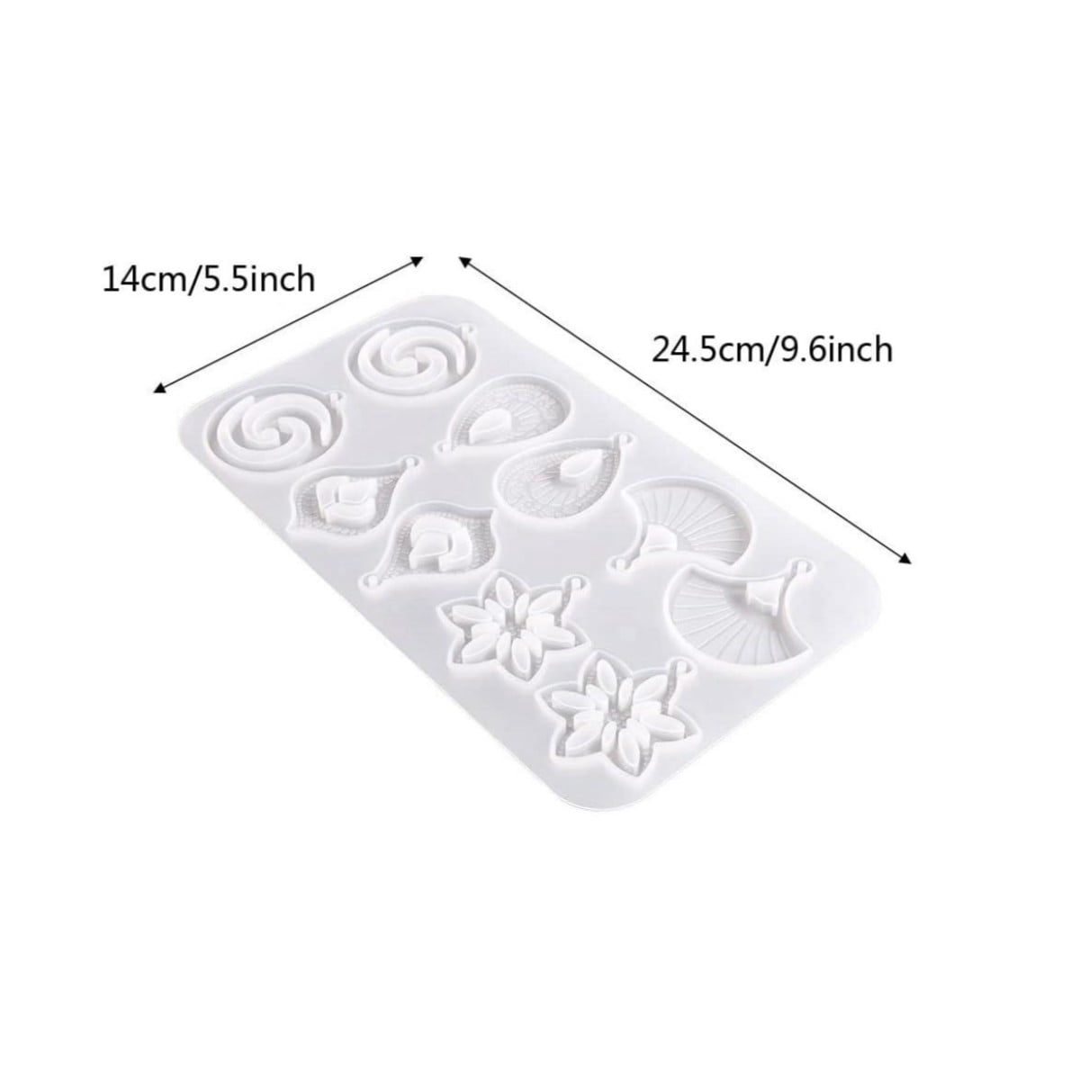 1PC earring silicone mold, various shapes of handmade pendant molds, jewelry necklace earring resin molds, DIY crafts crystal molds, suitable for necklace pendant jewelry making supplies