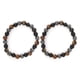 thumbnail image 5 of Pulsera elástica, 2 piezas, pulsera de piedra de ojo de tigre natural negra, pulsera con cuentas, rendimiento confiable Jadeshay A, 5 of 8