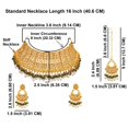 thumbnail image 5 of Efulgenz Indian Bridal Green Wedding Jewelry Set Traditional Necklace Set for Women Kundan Crystal Antique Choker Necklace Chanbaali Earrings with Maang Tikka Bollywood Jewelry, 5 of 6