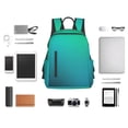 thumbnail image 4 of Fotbe Green Turquoise Teal Mochila Ligera para Hombres y Mujeres - Duradera y Resistente al Agua, Ideal para Escuela, Trabajo, Viajes y Uso Diario, 4 of 7