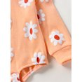 thumbnail image 6 of Wassery Infant Baby Girls Outfits Long Sleeve Daisy Print Romper Sweatshirt 6 12 18 24 Months Newborn Spring Autumn Jumpsuit Clothes, 6 of 7