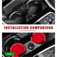 thumbnail image 3 of Yazoeia 2 Pack Bling Car Cup Coaster, 2.75 Inch Rhinestone Silicone Auto Cup Holder Insert Coaster, Anti Slip Crystal Soft Rubber Cup Pad, Universal Vehicle Accessories for Women (Red) CJC912-115022, 3 of 6