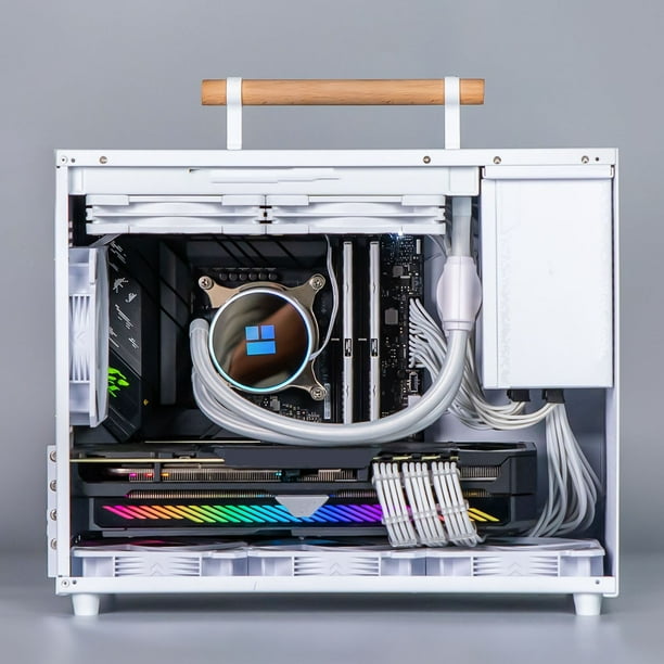 Mini ITX Case, MATX Case USB Type C Clear Side Panel For
