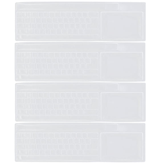 4pcs General Keyboard Cover Transparent Keyboard Protector Computer Keyboard Cover Keyboard Film for Home Office Net Bar School