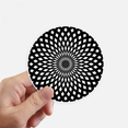 thumbnail image 1 of Illusion Line Cyclic Repeat Sticker Round Wall Suitcase Laptop Label Bumper, 1 of 1