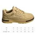 thumbnail image 3 of Zapatos de Tabla para Hombre Cuero PU Transpirable para Caminar Correr Senderismo (40) Caqui Wdftyju Tenis De Mujer Tenis De Hombre, 3 of 8