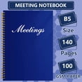 thumbnail image 2 of METEOROCK Meeting Notes Notebook for Work - 7" X 10" Meeting Minutes Notebook for Men Women, Work Notebooks for Note Taking, Stay Organized with Office/Business Meeting Notebook, Meeting Notepad, 2 of 6