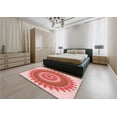 thumbnail image 5 of Ahgly Company Machine Washable Indoor Rectangle Transitional Pastel Pink Area Rugs, 5' x 7', 5 of 7