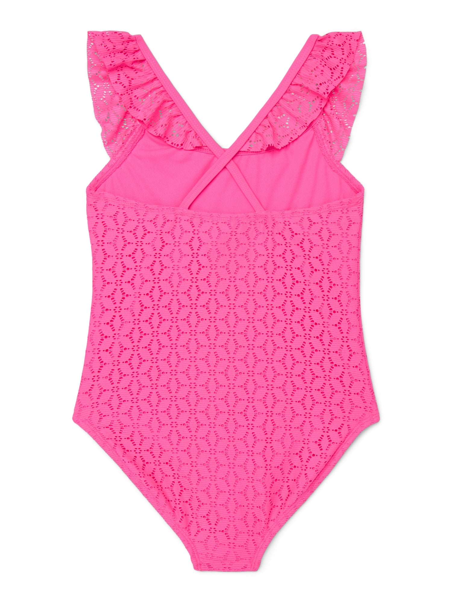Ocean Gear Girls Flounce One-Piece Swimsuit, Sizes 4-18