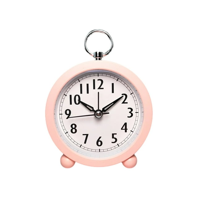 LED Alarm Clock for Desk - Circular Digital Alarm Clock with Pointer Display, Battery Powered Small Clock for Office, Bedroom, Student Dorm, Easy Wall Mount, Compact Gift for Home Use