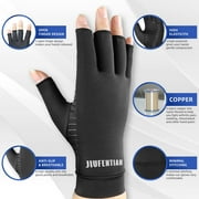 JIUFENTIAN Copper Arthritis Gloves,Compression Gloves for Women Men Joint Pain Hand Brace Support(m)