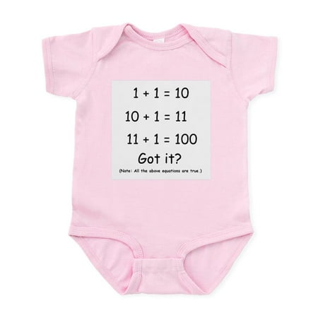 

CafePress - Binary Humor Infant Bodysuit - Baby Light Bodysuit Size Newborn - 24 Months