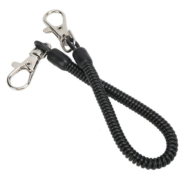 Camping Retractable Safety Rope,Fishing Coiled Lanyard Plastic Retractable  Safety Rope Fishing Coiled Lanyard Built for the Future 