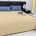 thumbnail image 4 of Flat Bed Sheet, Comfortable Breathable Twin Sheet Dormitory Bed Sheet, Home Solid Color Soft Bed Sheets Bedding Flat Sheet, Soft Brushed Microfiber, 4 of 5