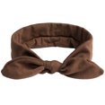 thumbnail image 5 of Headbands for Women Bow Knotted Hair Band Facial Cloth Ears Running Sport Elastic Hair Wrap Coffee Free Size, 5 of 5