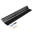 thumbnail image 1 of 1 Set Carbon Fiber Vinyl Wrap 19.69" x 5ft Self-Adhesive Car Sticker Waterproof Wrap Roll for DIY Decor Automotive Exterior Interior Protection with Scraper Tool, Silver Black, 1 of 7