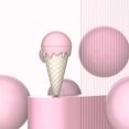 thumbnail image 1 of Bola de hierba gatera en forma de helado dientes limpios juguetes giratorios para gatos suministros para mascotas (rosa) JShteea Libre de BPA, 1 of 9