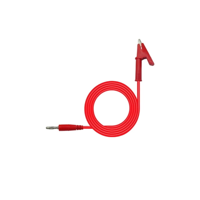 sweethay Cables de prueba Conector tipo banana de 4 mm con pinza de cocodrilo Puentes de cable flexibles de 15 A Abrazaderas protectoras de cobre de Electrónica