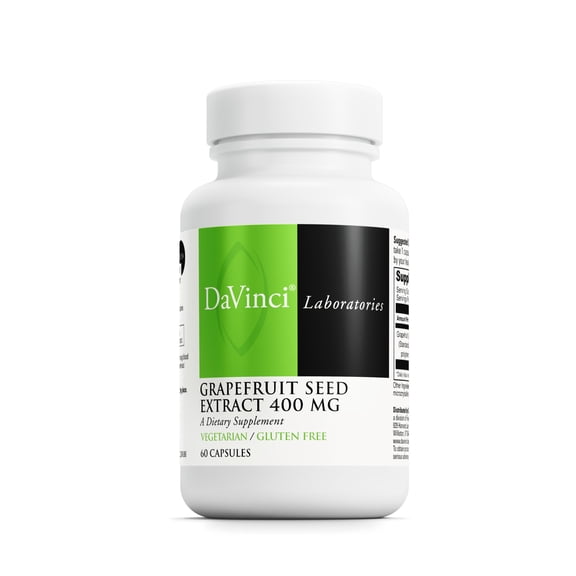 DaVinci Labs Grapefruit Seed Extract 400 mg - Support Digestive Health* - 60 Vegetarian Capsules