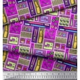 thumbnail image 3 of Soimoi Silk Fabric Scissor,Buttons & Machine Sewing Print Fabric by The Yard 42 Inch Wide, 3 of 3
